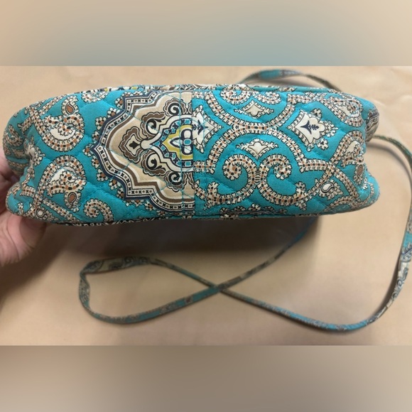 Vera Bradley‎ Frannie Turquoise Crossbody Bag with Paisley Design - Picture 10 of 16